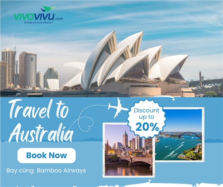 Bay đến Úc cùng Bamboo Airway giảm lên đến 20% giá vé